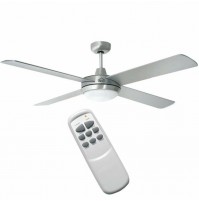 Ventilatore soffitto parete DCG 4 pale luce lampada VECRD40TL telecomando